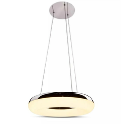 LED luster na sajli LED/40W/230V 3000K prečnik 40 cm, sjajni hrom