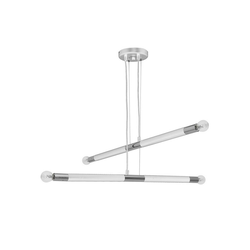 Viseći luster na sajli BASTONE WHITE 4xE14/40W/230V