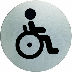 DURABLE piktogram WC invalidi fi 83mm (4906)