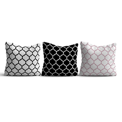 Aberto Design Set 3 jastuka 43x43cm Šareni