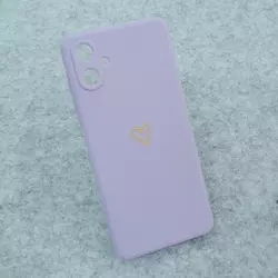 Maska Golden Heartbeat za Samsung A06/ A065F ljubicasta