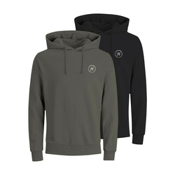 JACK & JONES Majica JAXON, črna, zelena