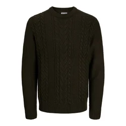 JACK & JONES Pulover JJJames temno rjava