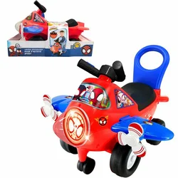 Guralica za decu Avion Spidey sa zvukom i svetlom Kiddieland 111/63982
