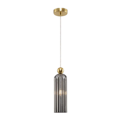 Maytoni MOD302PL-01GR - Luster na sajli ANTIC 1xE14/40W/230V zlatna/siva