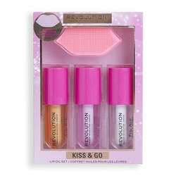 MAKEUP REVOLUTION Set za negu usana, Kiss & go glaze