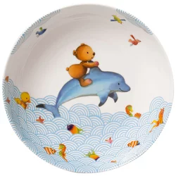 Villeroy & Boch Otroški globok krožnik HAPPY AS A BEAR