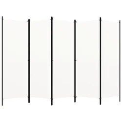 vidaXL vidaXL Paravan 5-delni bel 250x180 cm, (20619916)