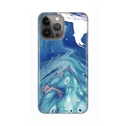 TELEMPIRE Silikonska maska za telefon iPhone 13 Pro Max 6.7 Blue Marble plava