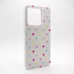 Maska Candy Dots za Motorola Edge 60 Fusion/ Edge 60/ Edge 60S bela