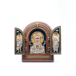 Triptih Presveta Bogorodica Kurska, 220x255x32 mm