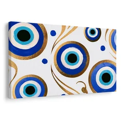 Slika modro oko z ornamenti - 60x40