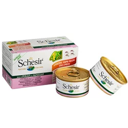 Schesir Multipac Dog - Piletina I Jagnjetina 4x85g - 340 g