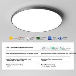 Opple Plafonska lampa LED, 48 W, Bela
