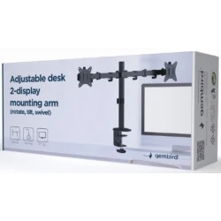GEMBIRD Nosač za monitor stoni/ dupli/ tilt/ 17-32/ MA-D2-01