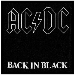 AC/DC Standard Patch Back in Black (Loose)
