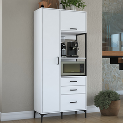 Hanah Home Komoda 90x198,6x40cm Bela