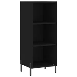 Komoda crna 34,5 x 32,5 x 90 cm od konstruiranog drva