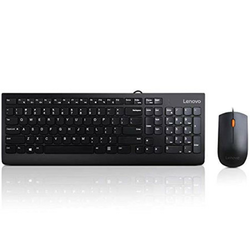 LENOVO 300 žićni set/US/103P/crna tastatura+miš ( GX30M39606 )