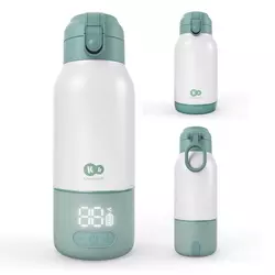 Kinderkraft GAJA prijenosni grijač - bočica/termosica s baterijom 500 ml, Green
