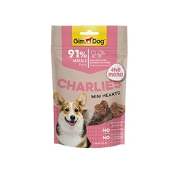 GimDog Charlies The Mono Mini Hearts - Poslastica za pse (Svinjetina) 70g