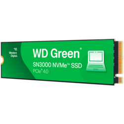 SSD WD Green SN3000 NVMe (M.2 2280, 500GB, PCIe Gen4x4) BULK PACK (216 UNITS)