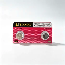 TIANQIU Alkalna Dugmasta Baterija AG5 LR754H 393A - 2 Kom