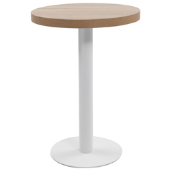 vidaXL Bistro miza svetlo rjava 60 cm mediapan