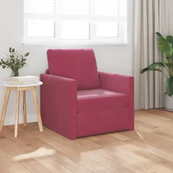 Krevet na razvlačenje Vinska crvena 74 x 77 x 81 cm Baršun