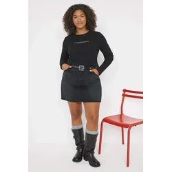 Trendyol Curve Ženska bluza Tbbaw26Af00021, Crna