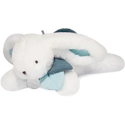 Plišasti zajček Doudou s temno modrim bobble 25 cm