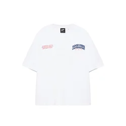 Pull&Bear Majica COMMUNITY PLAYER modra / rdeča / bela