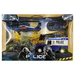 Komplet policijskega vozila in figure