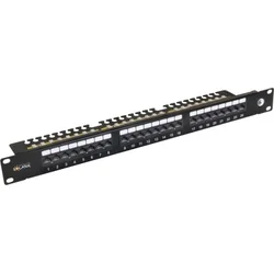 Solarix SX24L-6-UTP-BK-N patch panel 24x U/UTP RJ45, cat 6, Rack 19 in 1U ( SX011 )