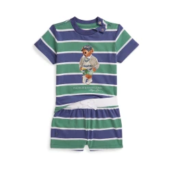 Polo Ralph Lauren Komplet temno modra/žad/bela