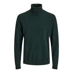 JACK & JONES Pulover JJEBasic temno zelena