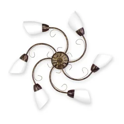 BRILAGI - Stropno svetlo VINE 6xE27/40W/230V prečnik 75 cm patina/mesing