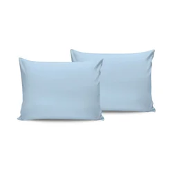 De Blue Plava Saten Jastučnica Set (2 Komada)
