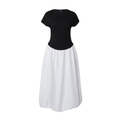 VERO MODA Obleka VMFAITH črna/bela