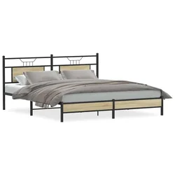 Vidaxl Posteljni okvir brez vzmetnice 183x213 cm inženirski les