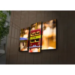 Wallity Set slika sa LED rasvjetom 3PATIACT-25, 3 dijela