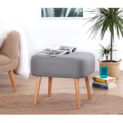 Atelier del Sofa Tabure 50x43x42cm, Sivo