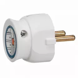 50183 UTIKAČ 2P/16A/230V MAX.3680W RAVNI BIJELI