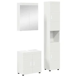 Set namještaja za kupaonicu TULUM 3 pcs Bijelo 60 x 34 x 63 cm