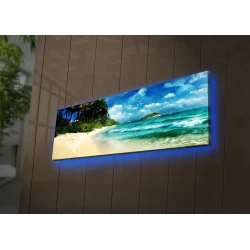 Opviq Slika na platnu sa LED osvetljenjem 30x90cm