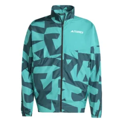 Adidas MT PRINT WIND J, moška tekaška jakna, modra KTH48