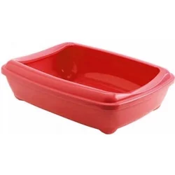Moderna Toalet za mačke sa ramom Arist-O-Tray + Rim Jumbo, Koral