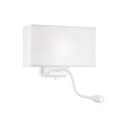 Ideal Lux - fleksibilna LED zidna lampa HOTEL 1xE27/60W/230V + LED/1,5W bela