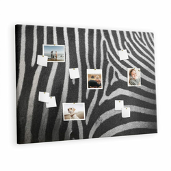 tulup.si Plošča iz plute Vzorec zebra 140x100 cm Lesene zatiči