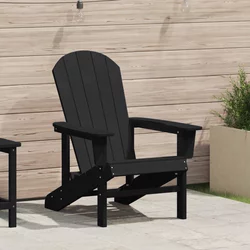 Adirondack stolica Crna 82 x 74 x 92 cm HDPE